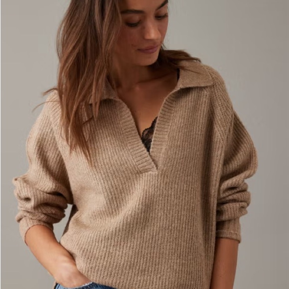 AE Whoa So Soft Collared Sweater
